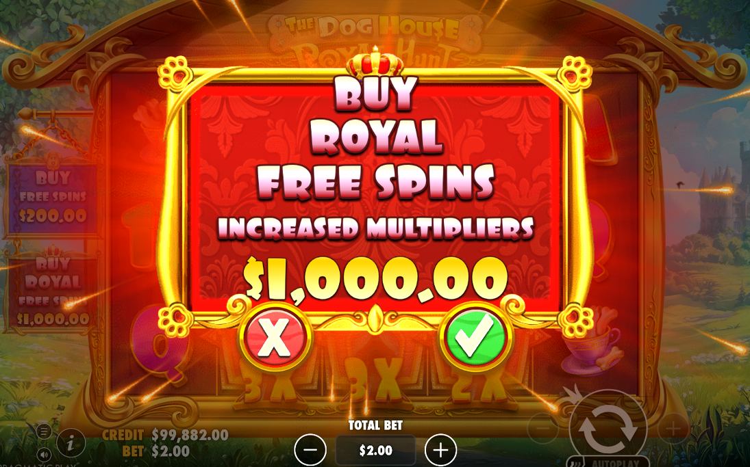 Basspelet med röda BONUS-tassen på hjul 1, 3 och 5